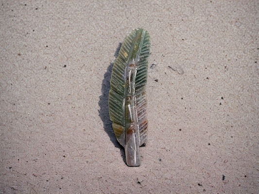 Polished Crystal - Ocean Jasper Leaf