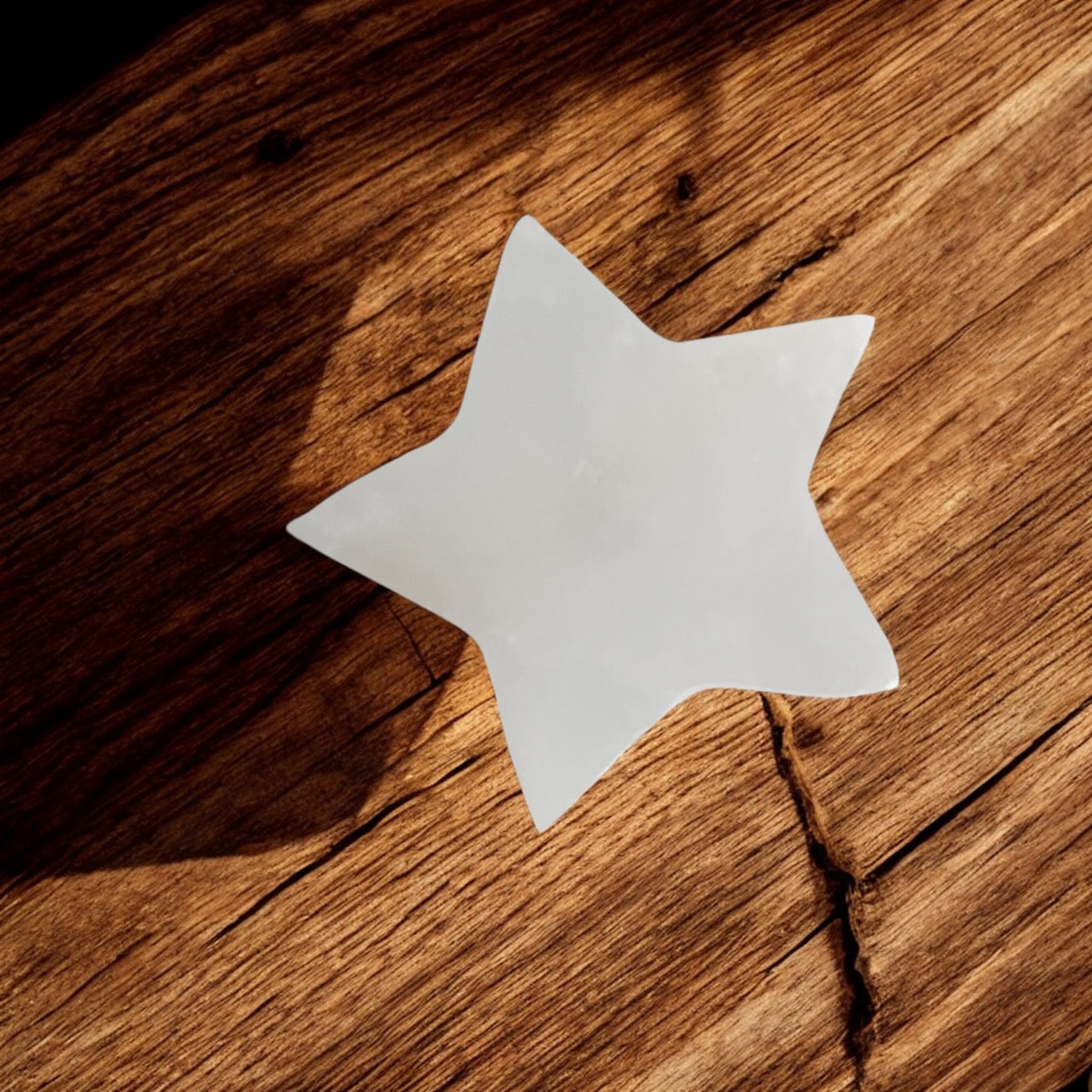 Selenite Star Charging Plate (10cm x 10cm x 1cm)