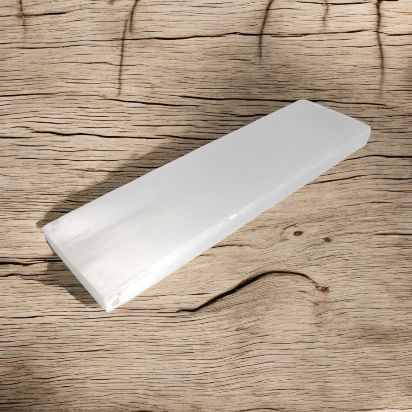 Selenite Rectangle Charging Plate 10cm 