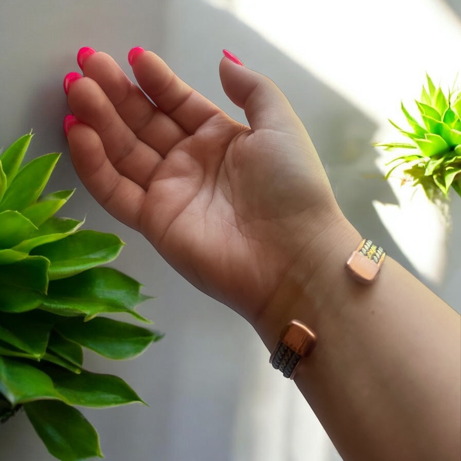 Copper Bracelet - Three Chain Design